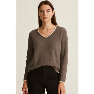 Splendid Womens Sweater Small Cashmere Merino Wool Old Money Preppy Academia